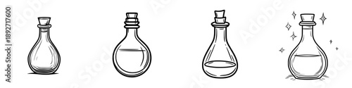 Elegant Potion Bottle: A Timeless Symbol of Magic and Mystery