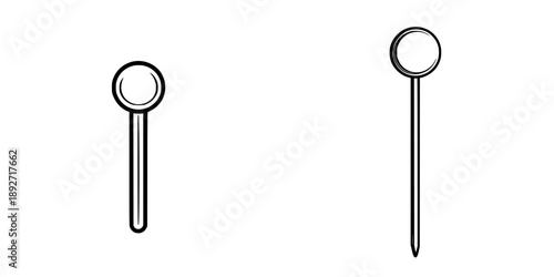 Elegant Minimalist Push Pin Art