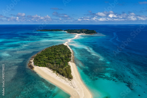 View of Nosy Iranja Island near the island of Nosy be, Madagascar