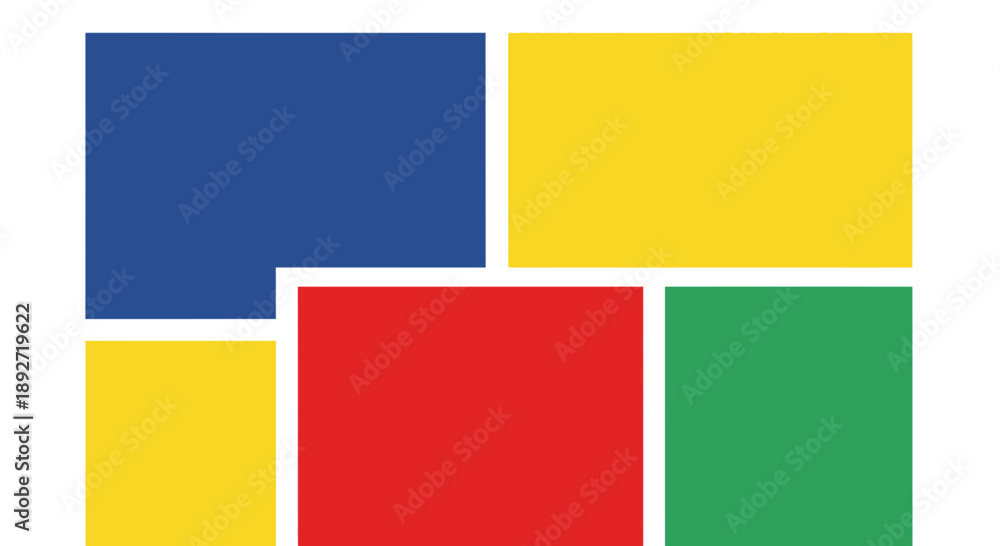Fototapeta premium Colorful geometric shapes, abstract background