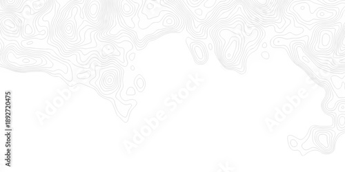 Black and white lines seamless Topographic map patterns, topography line map. Vintage outdoors style. The stylized height of the topographic map contour in lines and contours isolated on transparent.