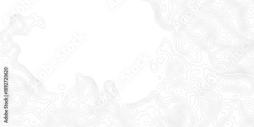 Black and white lines seamless Topographic map patterns, topography line map. Vintage outdoors style. The stylized height of the topographic map contour in lines and contours isolated on transparent.