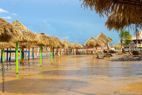 Fotografie Pesqueiro Beach located on Marajó Island, Pará, Brazil