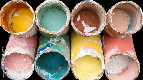 Wallpaper Mural close up of colored pencils Torontodigital.ca