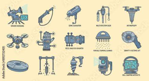 Advanced medical imaging and diagnostic devices Vector