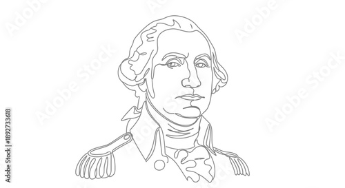 George Washington portrait illustration