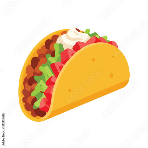 Delicious Mexican Food Illustration