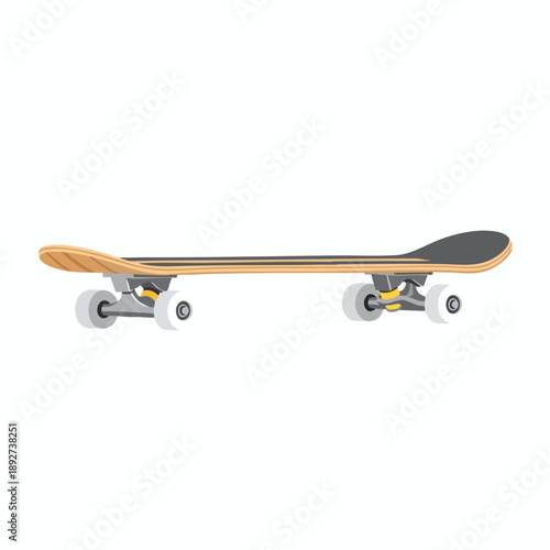 Wooden Skateboard with Black Grip