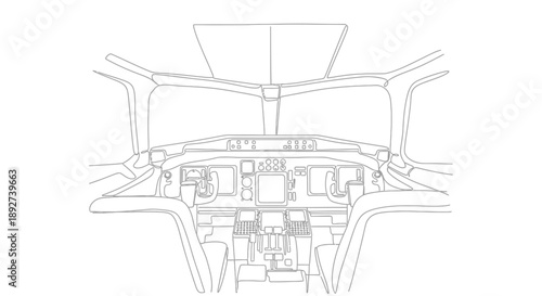 airplane cockpit interior