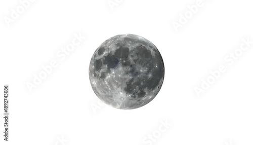 Full Moon with Crater Details Visible.