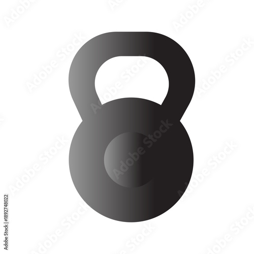 Websports equipment or muscle building equipment kettlebell icon vector
