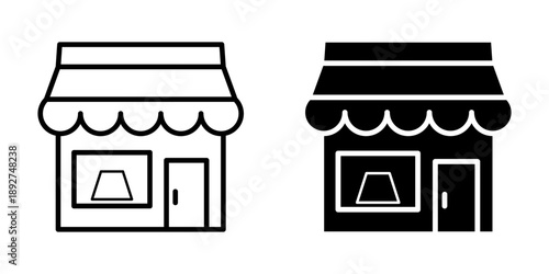 food and snack shop or sales place vector icon