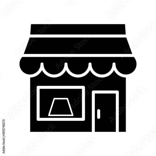 food and snack shop or sales place vector icon