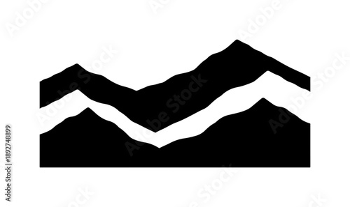 Mountain Silhouette Vector Illustration