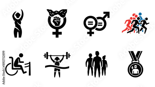Celebrating diversity: inclusive gender icons and accessibility symbols in sport
