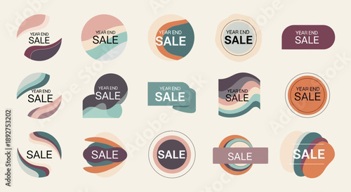 Collection of Sale Badges and Labels Design.