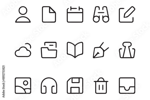 set of web icons