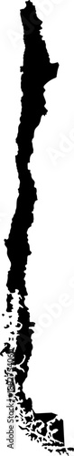 Vector map of chile