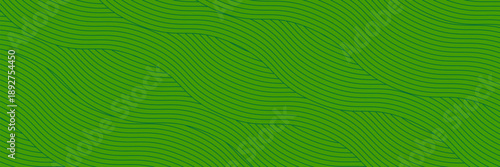 farm green banner, organic abstract background with fields. wavy green lines, natural organic products. ecology background. striped farmer green Pattern