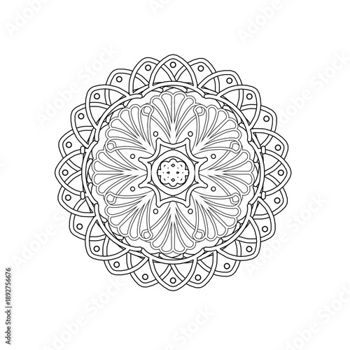 ornamental round lace pattern