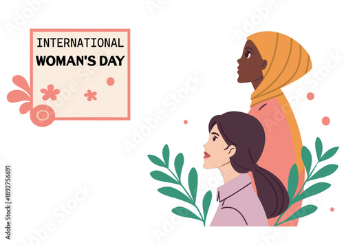The image has a bright and cheerful mood, celebrating the achievements. The image has a bright and cheerful mood, celebrating the achievements International Women's Day 8 March