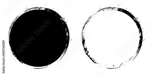 Hand drowning circle line sketch vector set. Highlighter marks, strokes, Art brush design round circular scribble doodle graffiti bubble or ball draft illustration for logo and text.