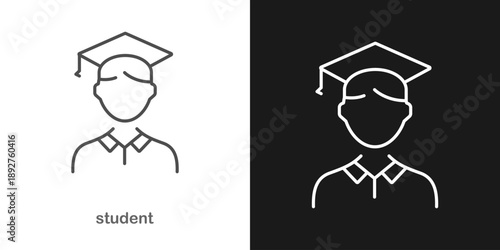 Student Icon, education icon symbol, Learning, School Symbol