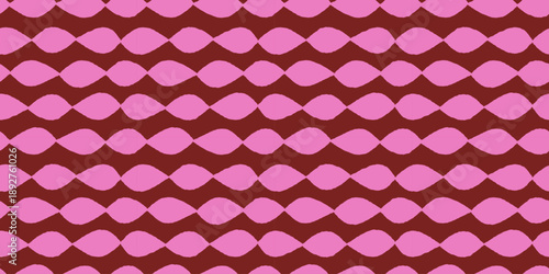 Vector seamless pattern with abstract hand-drawn imperfect rough edges, quirky whimsical doodle style and geometric shapes, bright dopamine decor