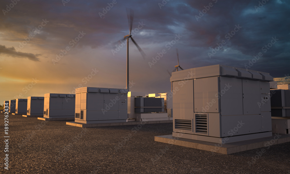 Obraz premium DC Energy Storage System and Power Conversion System