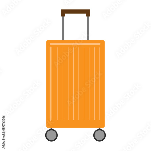 旅行用キャリーケースのアイコン　トラベルを表すイラスト