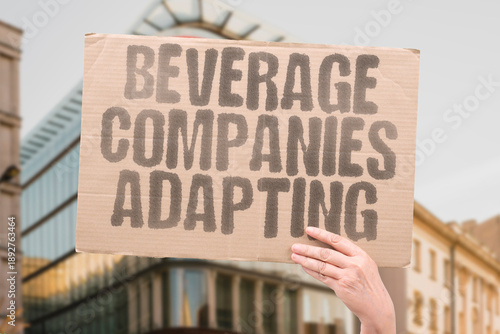 Wallpaper Mural "Beverage Companies Adapting" Alcohol brands shift strategies. BEVERAGE. COMPANIES. ADAPTATION. STRATEGY. MARKET. Torontodigital.ca