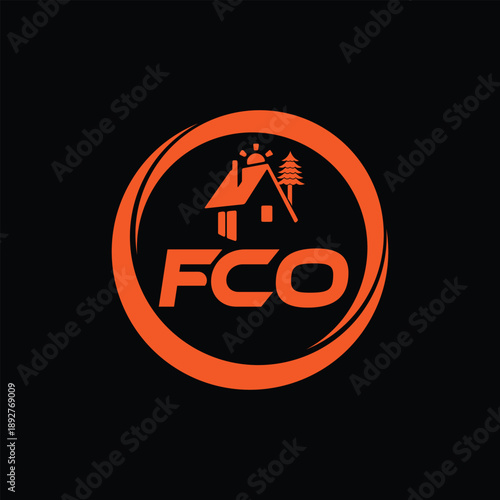 FCO letter logo abstract design. FCO Logo design