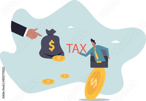 Tax payment or losing money without tax planning.about a man and his life.