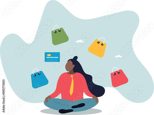 Consumerism, overspending or shopaholic causing credit card debt and poverty,about a man and his life.