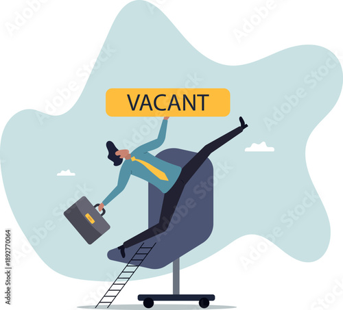 Candidate searching for job, career path or job promotion to be management, ladder of work success .about a man and his life.