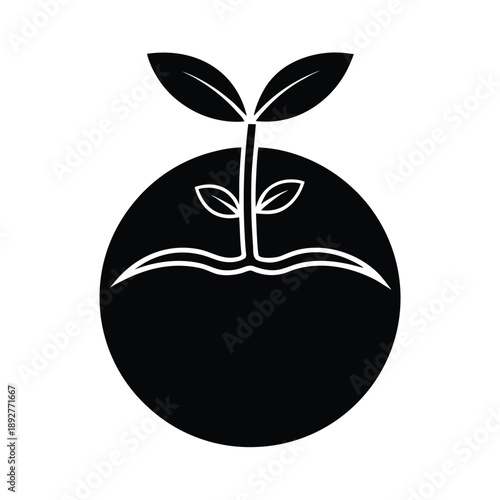 Seed Sprouting Eco Icon
