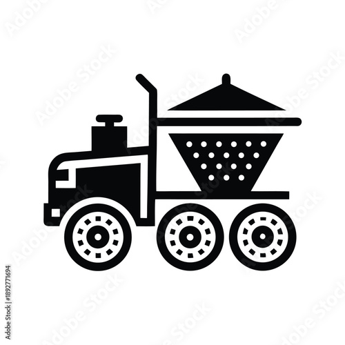 Seeding Machine Agriculture Icon
