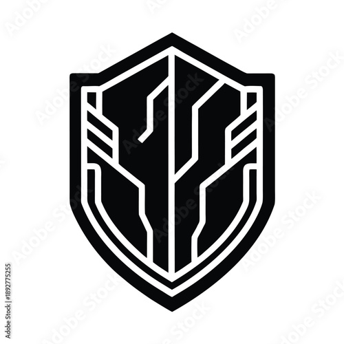 Cyberpunk Shield Security Icon