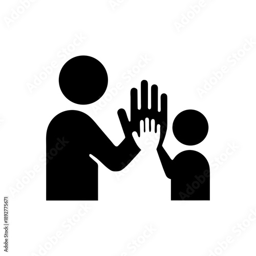 Encouraging Success High Five Icon