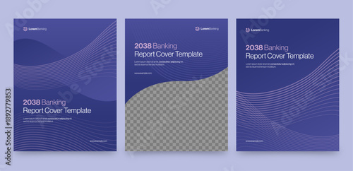 Brochure & Report Cover Template with Banking, Finance, Insurance & Modern Corporate Theme, Business Flyer & Poster Layout