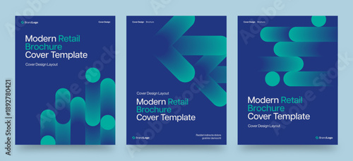 Modern Brochure Report Cover Template for Annual Report & Company Profile Front Page Design, Business Flyer & Poster Layout