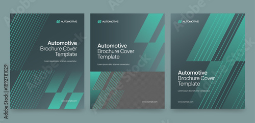 Brochure Report Cover Template for Automotive, Car Sales & Vehicle Industry Front Page Designs, Business Flyer & Poster Layout