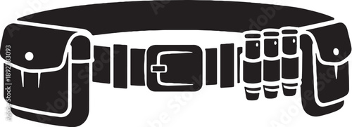 Hunting Utility Belt Silhouette Icon