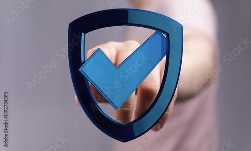 Abstract image of a hand in...