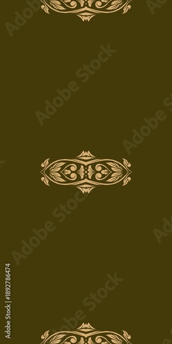Damask Nature Pattern Background Illustration For Cover, Banner, Notes. Aesthetic Background. Damask Pattern Background. Seamless background.