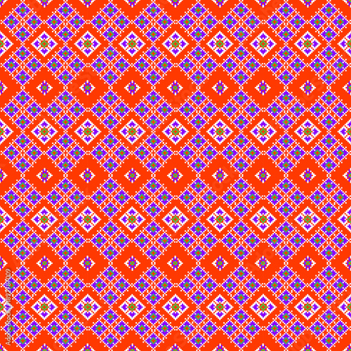Quadro em tela seamless geometric pattern
Ancient patterns reflecting indigenous culture and folk craftsmanship are incorporated into textile work