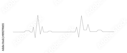 Vector modern digital ecg heart beat line icon symbol heart beat abstract vector png..