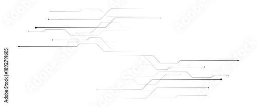 Vector modern digital techno circuit line networked technology background in abstract vector..