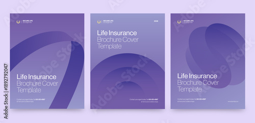 Modern Corporate Brochure Cover Template & Front Page Design for Company Documents & Reports