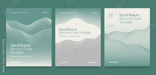 Modern Wellness Brochure Cover Template for Beauty Spa, Salon & Healthcare Clinics